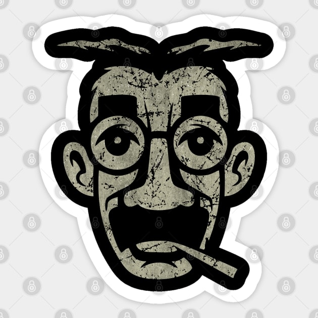 Groucho Marx Brothers Vintage Aesthetic Sticker by Jokotingkir